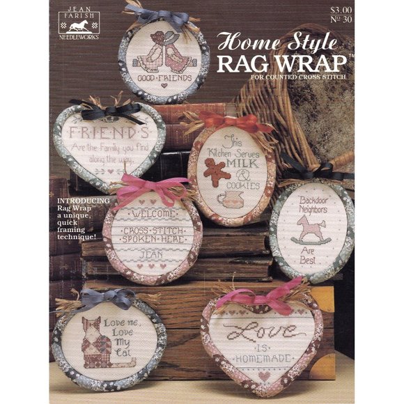 Jean Farish Needleworks Office Vintage Cross Stitch Patterns Home